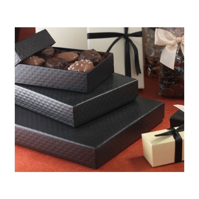 Quilted Black - Set Up Candy Box