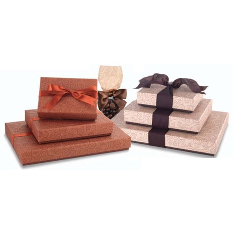 Chestnut Swirl - Rectangle Set Up Candy Box