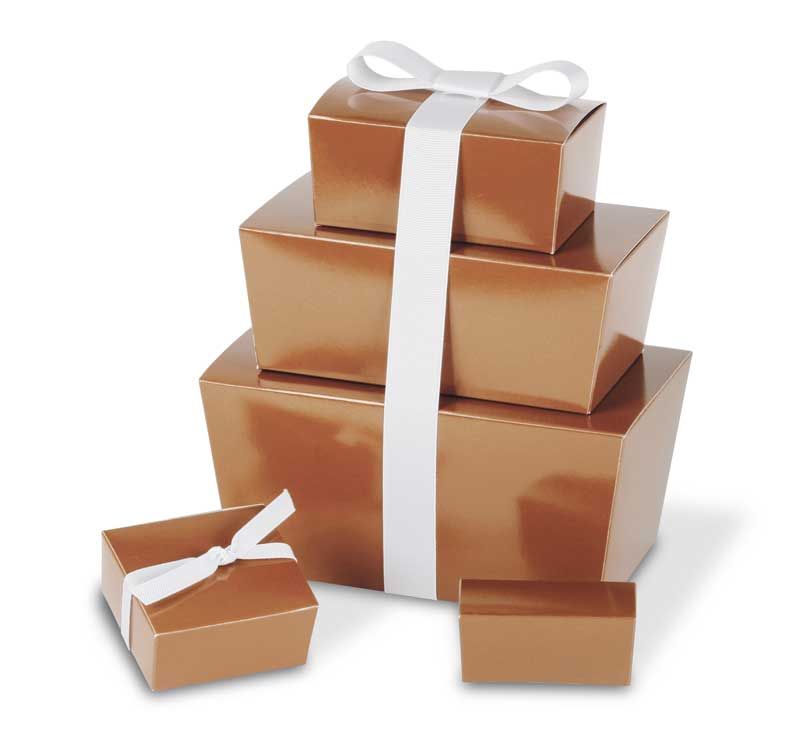 Copper - Ballotin Candy Box - (1/2 lb) 5-7/8 x 3-1/4 x 2-1/2"