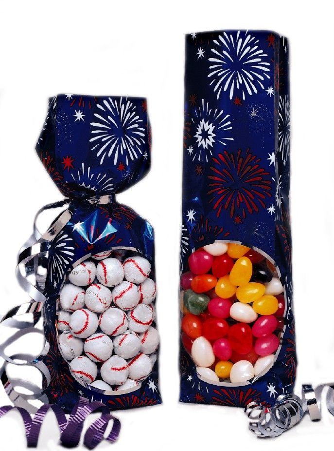 Fireworks - Stand Up Candy Bag - (1/2 lb) 2-1/4 x 1-7/8 x 9-1/2"
