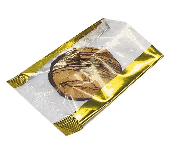 Wide Band Gold - Flat Foil Accent Candy Bag - 2-1/4 x 4"