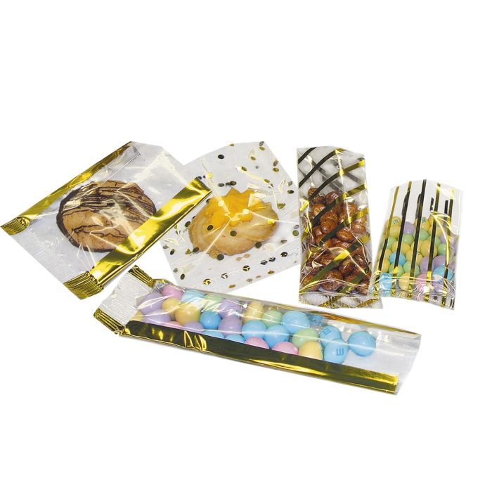 Flat Foil Accent Candy & Cookie Bags