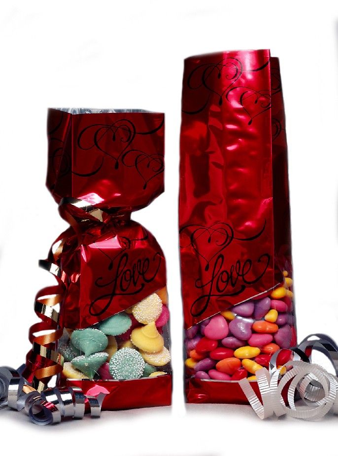 Love - Stand Up Candy Bag - (1 lb) 2-3/4 x 2 x 11"