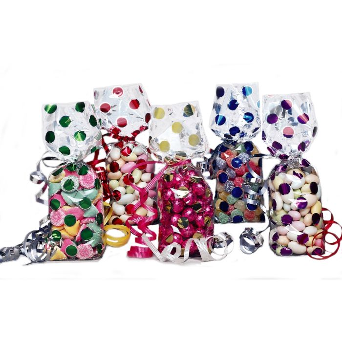 Metallic Polka Dot Candy Bags