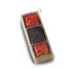 Clear - Gold Bottom Artisan Candy Box - (3 Pc.) 3-5/8 x 1-1/8 x 3/4"