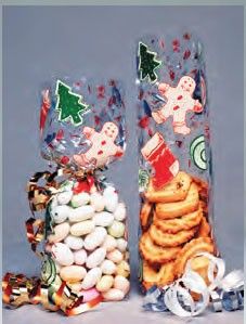 Gingerbread - Stand Up Candy Bag - (1 lb) 2-3/4 x 2 x 11"