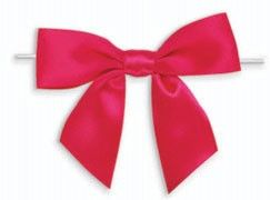 Hot Pink - Self Adhesive Bow - 3-1/2" Bow - Self Adhesive