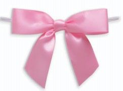 Pink - Self Adhesive Bow - 3-1/2" Bow - Self Adhesive