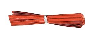 Red - Twist Ties - 4 x 1/8"