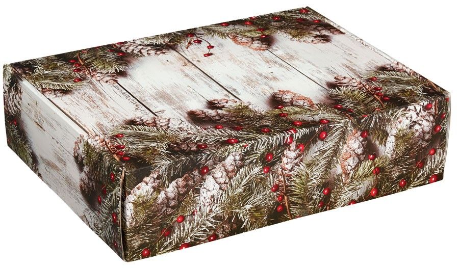 Rustic Winter - Decorative Mailer - 12 x 9 x 3"