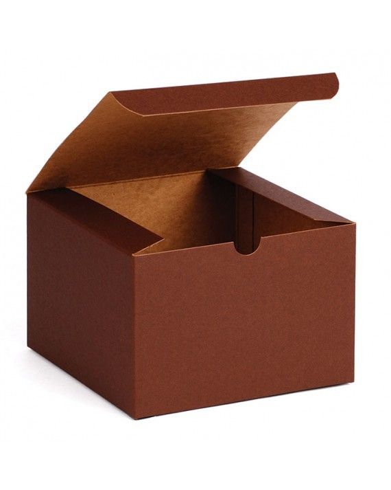 Cocoa - 1 Piece Top Tuck Gift Box - 6 x 6 x 4"