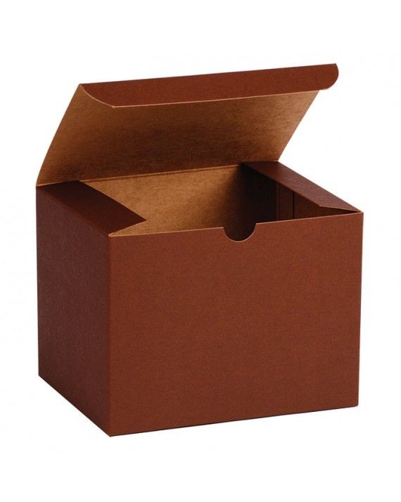 Cocoa - 1 Piece Top Tuck Gift Box - 6 x 4-1/2 x 4-1/2"