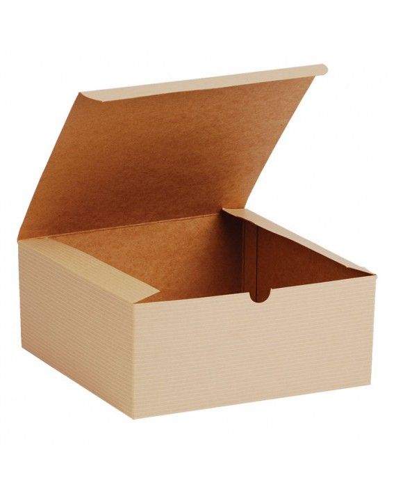 Sand - 1 Piece Top Tuck Gift Box - 8 x 8 x 3-1/2"