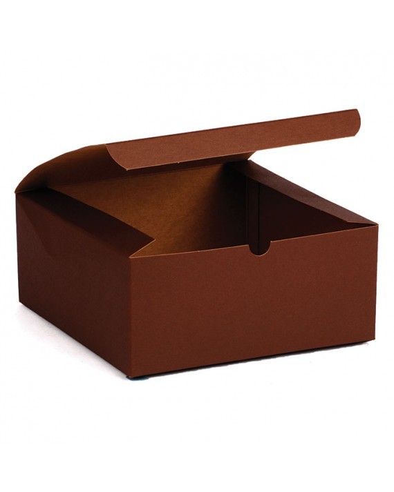 Cocoa - 1 Piece Top Tuck Gift Box - 8 x 8 x 3-1/2"