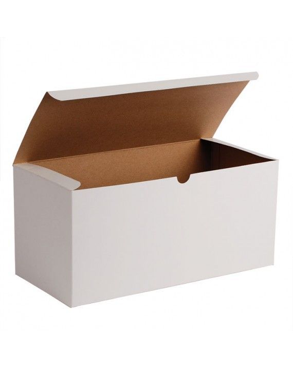 Gloss White - 1 Piece Top Tuck Gift Box - 15 x 7 x 7"