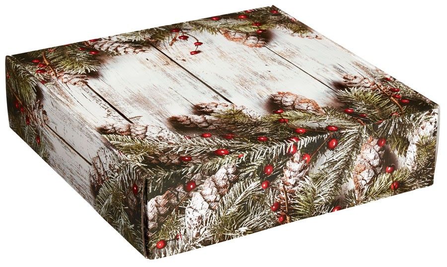 Rustic Winter - Decorative Mailer - 12 x 12 x 3"