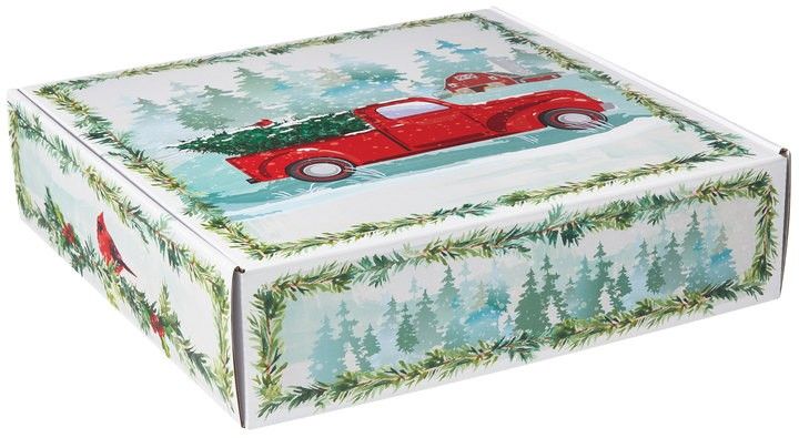 Farmhouse Christmas - Decorative Mailer - 12 x 12 x 3"