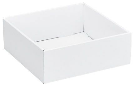 White - Decorative Trays - 8 x 8 x 3"