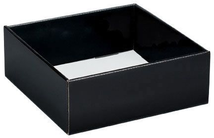 Black - Decorative Trays - 8 x 8 x 3"