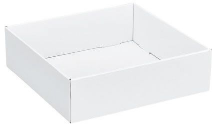 White - Decorative Trays - 10 x 10 x 3"