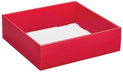 Red - Decorative Trays - 10 x 10 x 3"