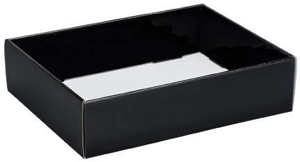 Black - Decorative Trays - 12 x 9 x 3"