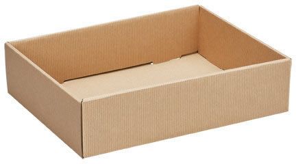 Kraft Stripes - Decorative Trays - 12 x 9 x 3"