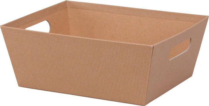 Kraft Stripes - Market Tray - 12 x 9-1/2 x 4-1/2"