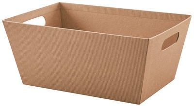 Kraft Stripes - Market Tray - 14 x 9 x 6"