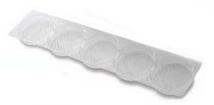Clear - Oreo / Macaron Tray - (5 Pc.) 2 x 11 x 1"