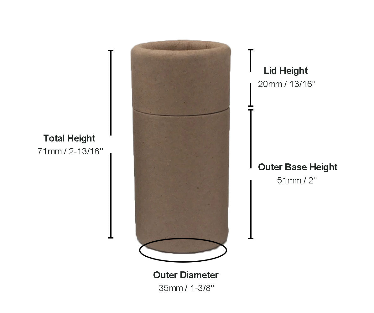 1.25 ounce / 35 g Push-Up Paper Tube