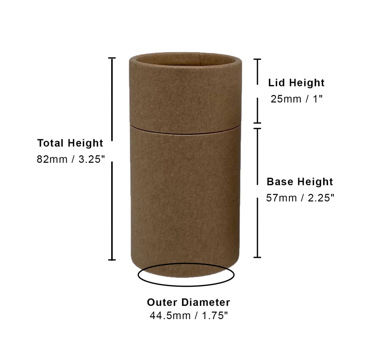 2 ounce / 60 g Paper Shaker Tube
