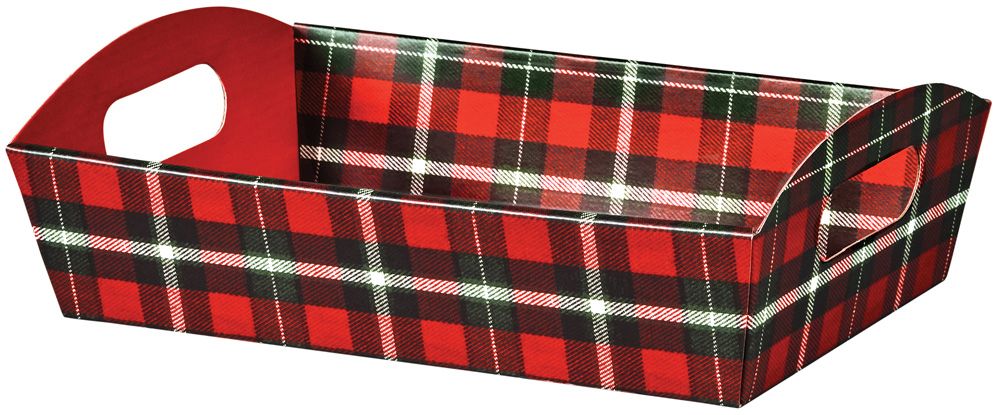 Christmas Plaid - Presentation Trays - 11-1/4 x 7-1/2 x 2-1/2"