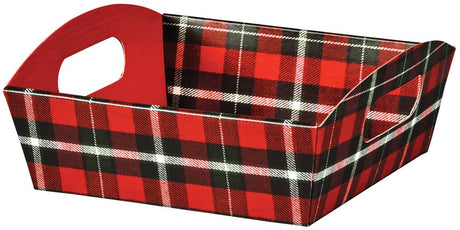 Christmas Plaid - Presentation Trays - 8-1/4 x 7-1/2 x 2-1/2"
