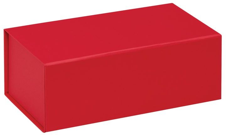 Red - Magnetic Closure Gift Box - 6-5/8 x 3-5/8 x 2-1/2"