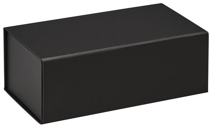 Black - Magnetic Closure Gift Box - 6-5/8 x 3-5/8 x 2-1/2"