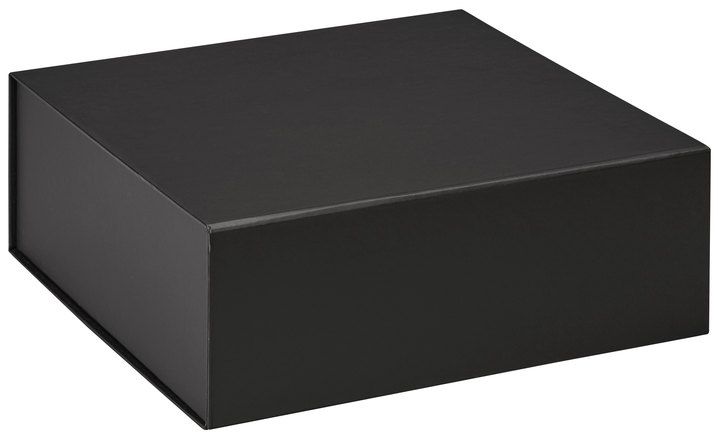 Black - Magnetic Closure Gift Box - 7-5/8 x 7-5/8 x 3"