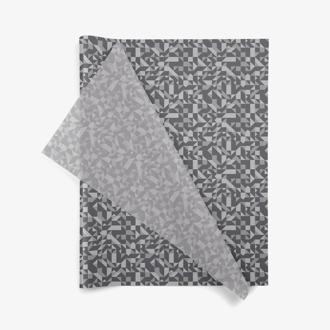 Prismatic SatinWrap printed tissue paper, folded sheets