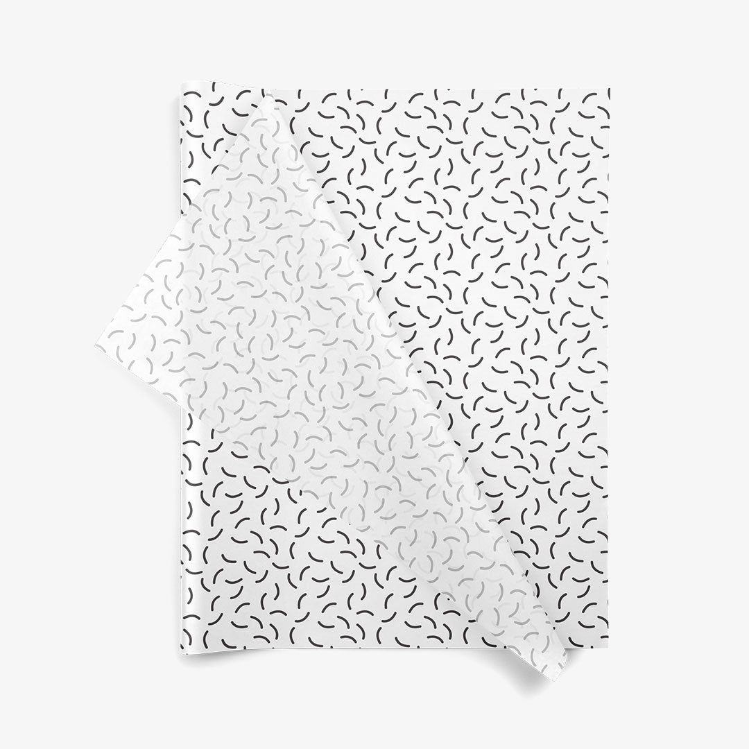 Squiggles SatinWrap printed tissue paper, folded sheets
