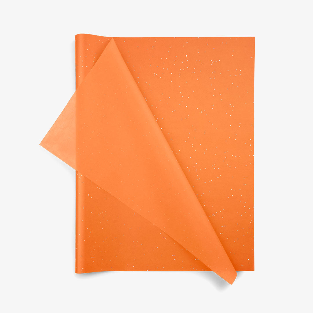 Citrine SatinWrap printed tissue paper, folded sheets