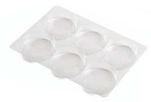 Clear - Oreo / Macaron Tray - (6 Pc.) 4-7/16 x 6-11/16 x 1/2"