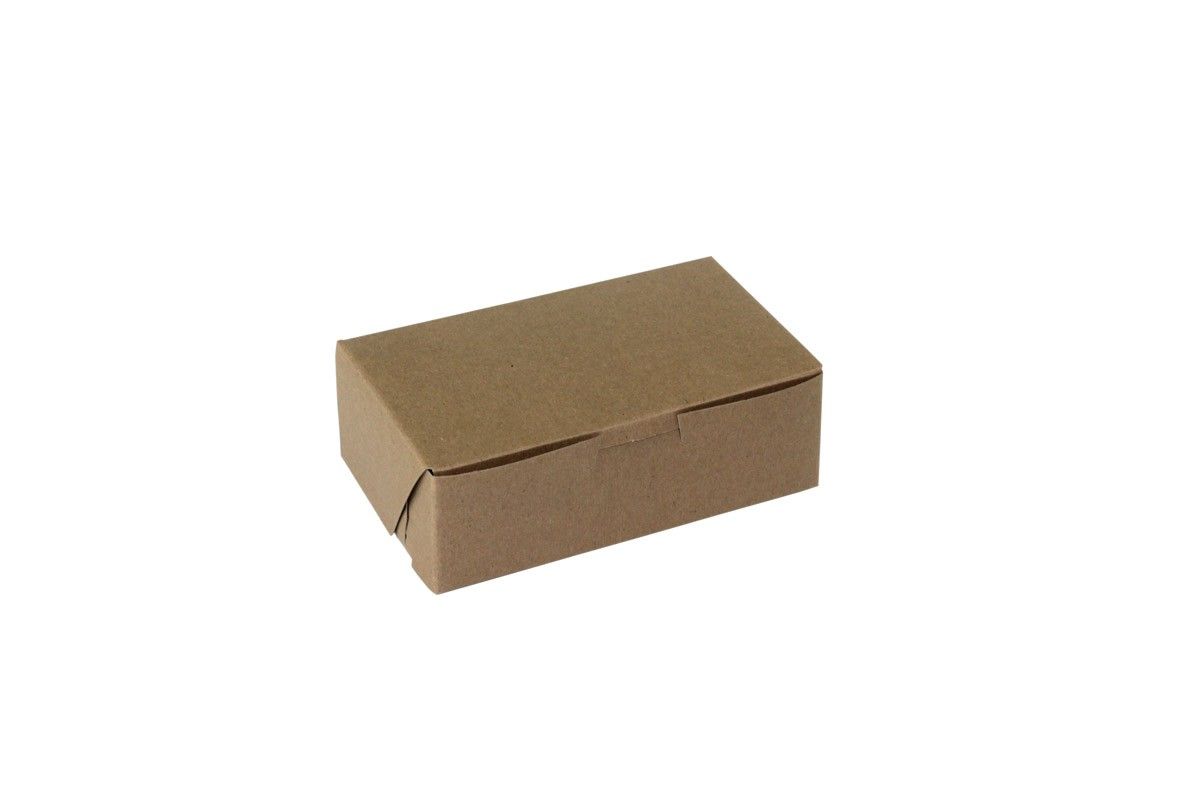 Kraft - 1 Pc. Cake Box - 6-1/4 x 3-3/4 x 2-1/8"