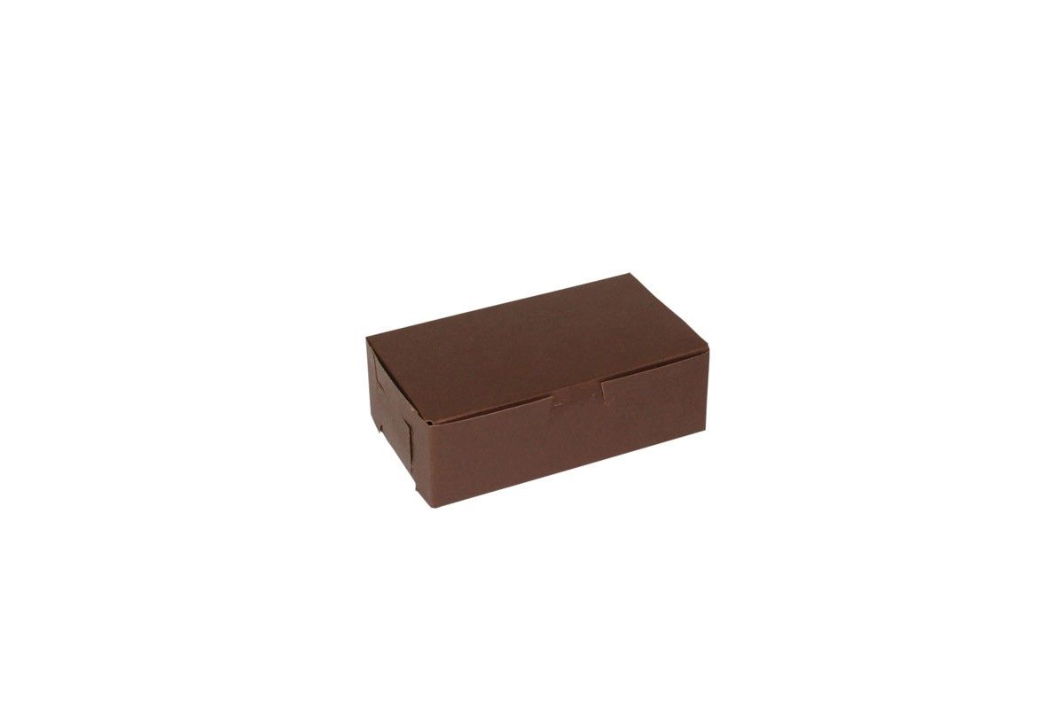 Cocoa - 1 Pc. Cake Box - 6-1/4 x 3-3/4 x 2-1/8"