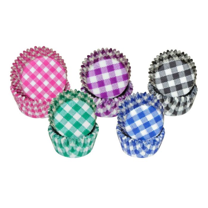 Gingham Print Baking Cups & Cupcake Liners