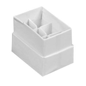 White - Micro-Partition Boxes - (6 Slots) 1-11/16 x 1-1/8 x 1-7/16"