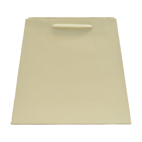 Matte Ivory - Trapezoid Tote - 7.5" (L-Top) / 10" (L-Bottom) x 4" (W) x 8.75" (H)
