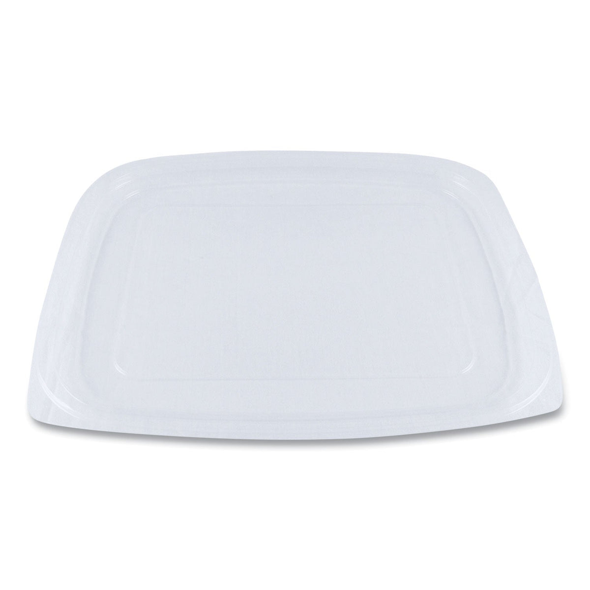 World Centric PLA Rectangular Deli Container Lids, 6.5 x 7.5 x 0.3, Clear, Plastic, 600/Carton