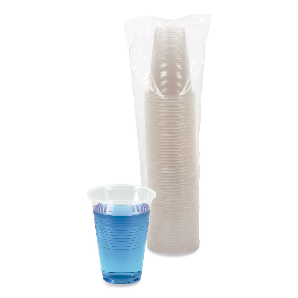 Boardwalk Translucent Plastic Cold Cups, 16 oz, Polypropylene, 50 Cups/Sleeve, 20 Sleeves/Carton