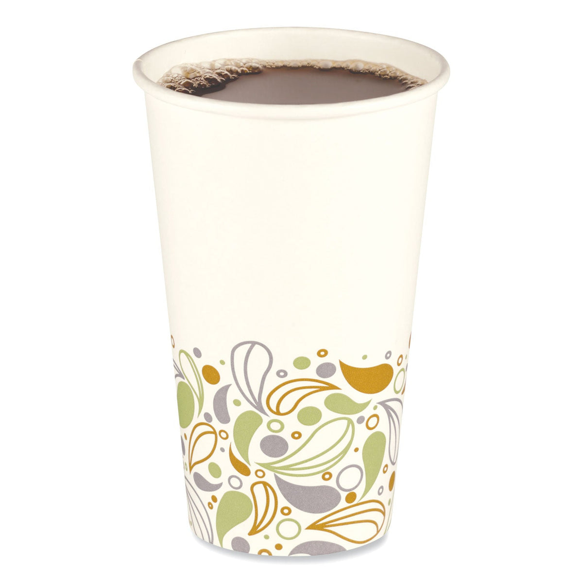 Boardwalk Deerfield Printed Paper Hot Cups, 16 oz, 50 Cups/Sleeve, 20 Sleeves/Carton
