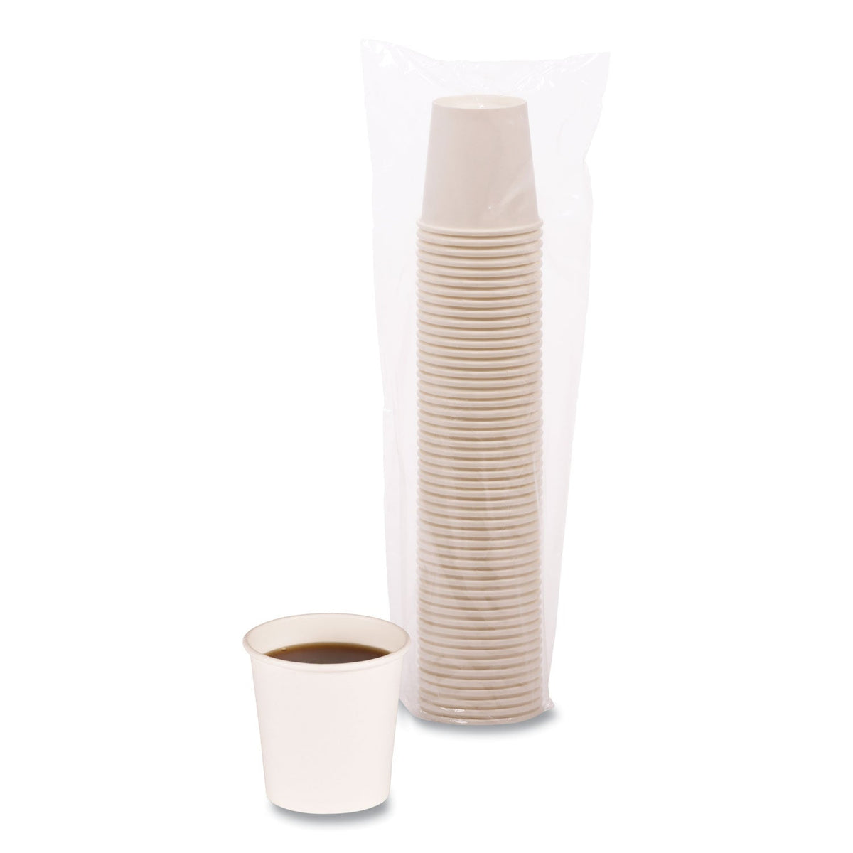 Boardwalk Paper Hot Cups, 4 oz, White, 20 Cups/Sleeve, 50 Sleeves/Carton